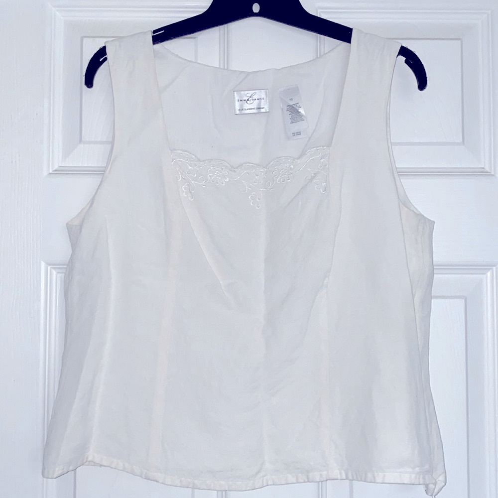 Emma James White Camisole Top
